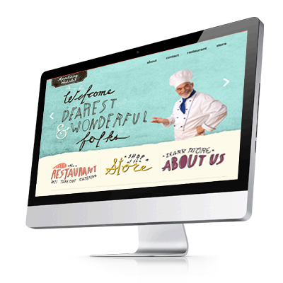 restaurant web design branding